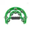 Half Moon Tambourine Double Row Percussion 